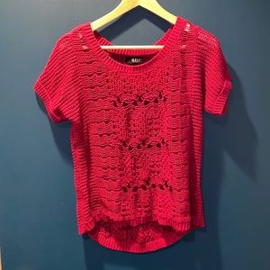 Spring crochet Raspberry sweater
